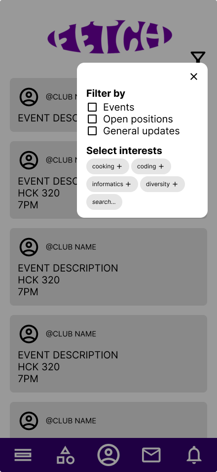 old feed with filter