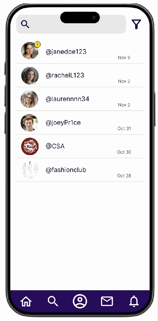 student messaging work flow