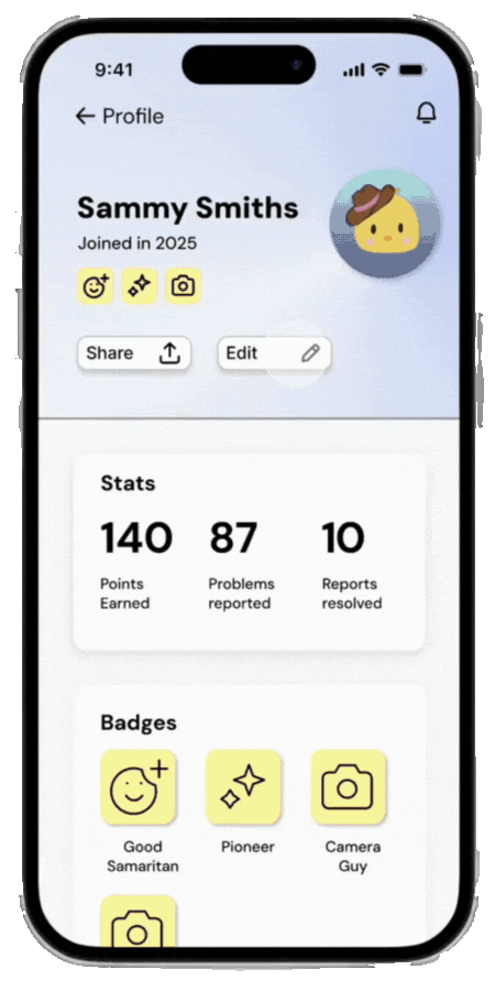 Customize avatar wireframe