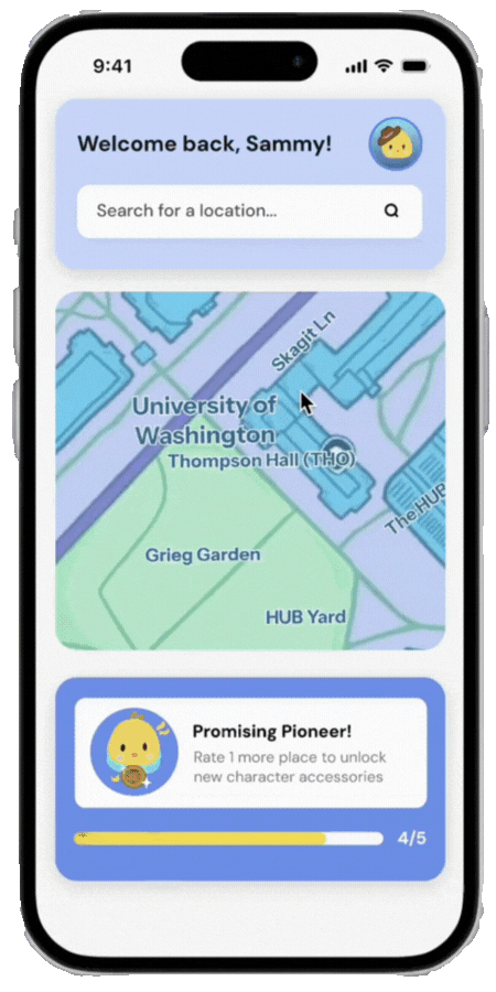 Real time accessibility tracking wireframe