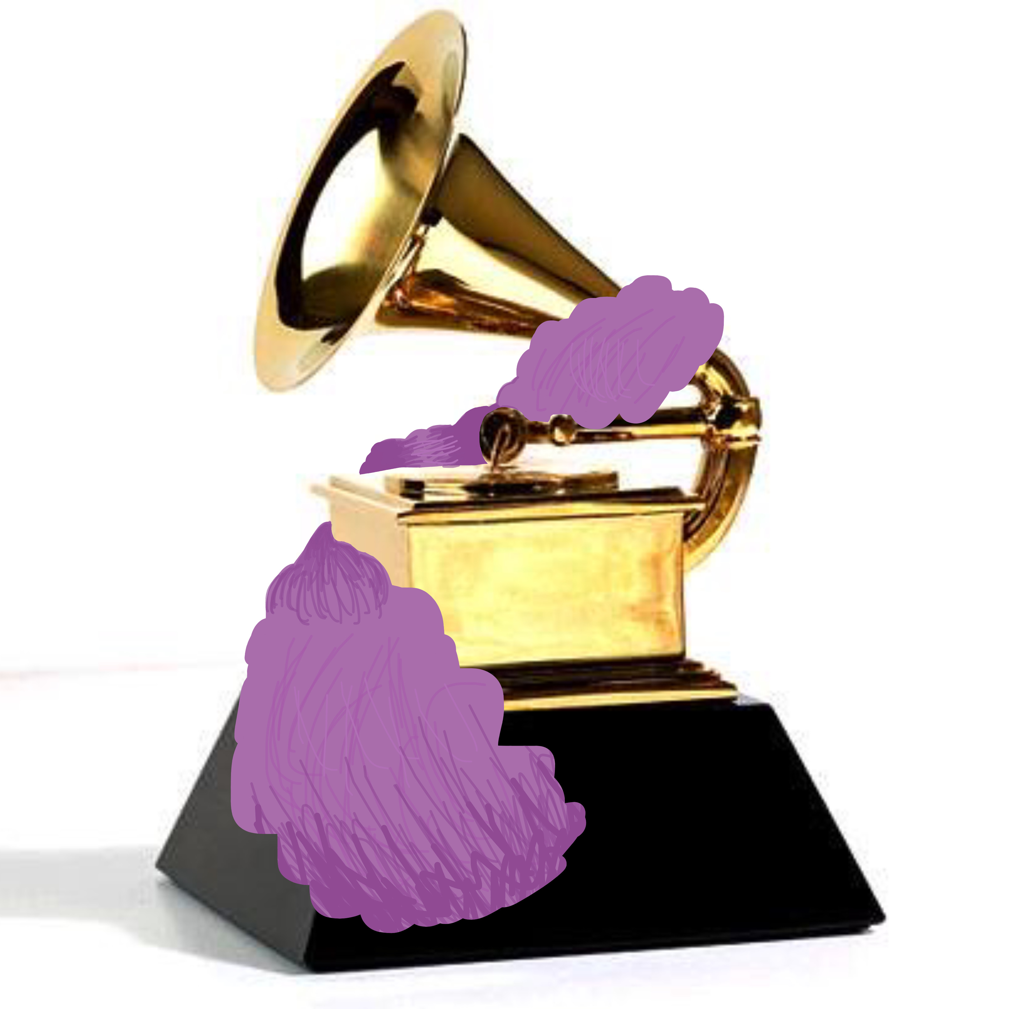 oscars trophy with boa